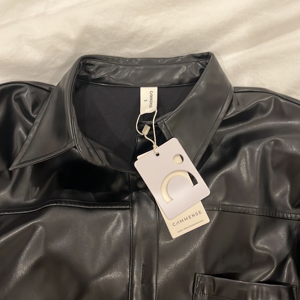 Commense leather button down S - Picture 2 of 2